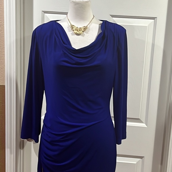 Jessica Simpson Royal Blue Long Sleeve Dress - Picture 3 of 11
